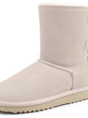 Women's Snow Boots for Winter Mid-Calf high Back Bows